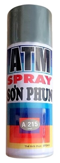 Sơn phun xịt ATM 400ml - Xám Lợt A215