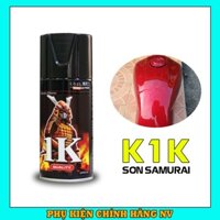 Sơn Samurai K1K phủ bóng màu trong chính hãng, sơn xịt phủ bóng dàn áo xe máy chống nứt nẻ