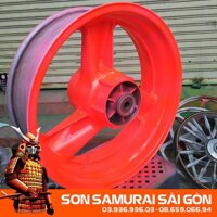 Sơn SAMURAI KUROBUSHI 57 mau đo huynh quang chinh hang danh cho xe may