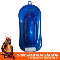 Sơn SAMURAI KUROBUSHI Y139 MÀU XANH DƯƠNG CANDY  chính hãng - Sơn phun xe máy SAMURAI SÀI GÒN