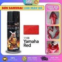 Sơn Samurai Màu Đỏ Ya 1108 Chính Hãng, Sơn Xịt Phủ Dàn Áo Xe Máy Chống Nứt Nẻ, Kháng Xăng 400ml