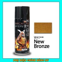 Sơn Samurai màu vàng đồng W41 chính hãng, sơn xịt dàn áo xe máy chống nứt nẻ, kháng xăng