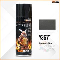 Sơn Samurai - MÀU XÁM ĐẬM  Y367 400ml