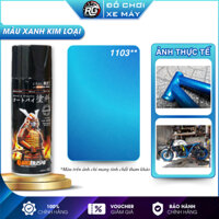 Sơn SAMURAI màu xanh Honda 1103 bảng màu kim loại, Sơn xịt 400ml