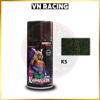 Sơn Samurai xanh 3D K5/T800 chính hãng, sơn xe máy ánh xanh 300ml kháng xăng, chống nứt nẻ tiện dụng