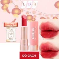 Son sáp  lì Angelux Sweet Colour 03 -Đỏ Choco (đỏ gạch) không thấm nước 12 màu mới hot năm 2025