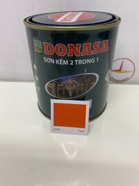 Sơn Sắt Kẽm Donasa 2 trong 1 màu DAF 2196 Cam Lon 800ml