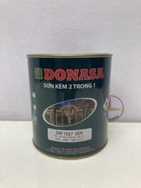 Sơn Sắt Kẽm Donasa 2 trong 1 màu DAF 1027 Đen mờ  800ml