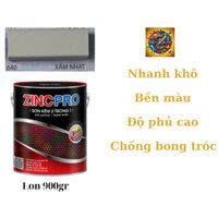 Sơn sắt mạ kẽm 1 thành phần ZinC Màu xám nhạt Lon 900gram