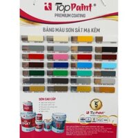 SƠN SẮT MẠ KẼM 1K - TOPPAINT SIÊU BÁM DÍNH - LON 800GR