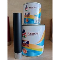 Sơn sắt mạ kẽm 2 thành phần AEROVI - Màu đen mờ 550M - Bộ 1kg