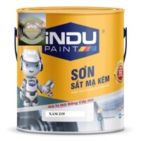 SƠN SẮT MẠ KẼM INDU 1 THÀNH PHẦN MÀU XÁM  XINGFA Z35 LON 800ML
