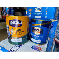 Sơn Sắt mạ kẽm INDU ROBOT 800ml, 3 lít hộp vỏ Vàng giá rẻ