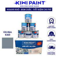 Sơn Sắt Mạ Kẽm Kiwi Paint Màu Ghi đậm K360