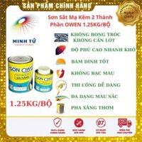 Sơn Sắt Mạ Kẽm OWEN 2 Thành phần [1.25KG/BỘ]
