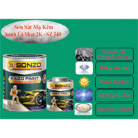 Sơn sắt mạ kẽm SONZO_Xanh lá nhạt 2k_Độ bám cao