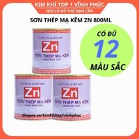 Sơn sắt thép mạ kẽm zn nhiều màu