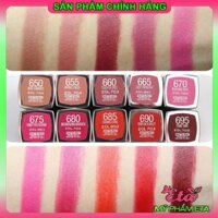 Son thỏi cao cấp MAYBELLINE Creamy Matte Lipstick lì môi có dưỡng mềm mịn môi