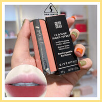 Son thỏi Givenchy Le Rouge Sheer Velvet Matte Lipstick (vỏ nhung hồng)