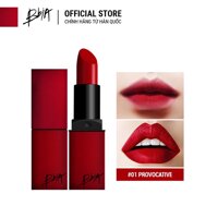 ✉Son thỏi lì Bbia Last Lipstick  – #01 Provocative (Màu đỏ base hồng)