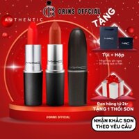 Son Thỏi Lì Mac Matte Lipstick 607 Lady Dange Đỏ Cam Auth Lâu Trôi Mịn Lì Không Gây Khô Vón Cục Lên Màu Môi Cực Chuẩn d