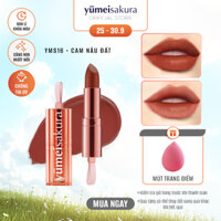 Son Thỏi Lì Mịn Chotto Matte Yumeisakura Cam Nâu Đất Bronze Orange Pink Lipstick YMS16 3.5g