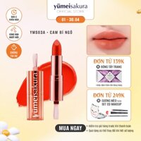 Son Thỏi Lì Mịn Chotto Matte Yumeisakura Cam Bí Ngô Pumpkin Orange Lipstick YMS03A 3.5g