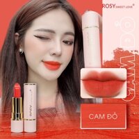 Son thỏi lì Rosy Sweet Love 2022 cao cấp[CAM ĐỎ]
