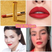 SON THỎI LOVE MOI MÀU NO 9 - GIRL ON FIRE (ĐỎ CAM) M.O.I COSMETICS HỒ NGỌC HÀ 💋