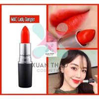 Son Thỏi MAC Mịn Lì 607 Lady Danger - Đỏ Cam 3g Matte Lipstick