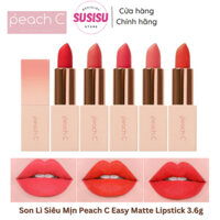 Son thỏi PEACH C Easy Matte LipStick 3.7g Son lì siêu mịn