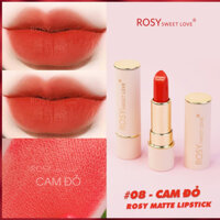 SON THỎI SÁP ROSY SWEETLOVE, SON LÌ LÂU TRÔI, DƯỠNG MỀM MÔI, HỒNG MÔI, HÀNG CHÍNH HÃNG – MÀU CAM ĐỎ