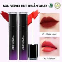 Son thuần chay The Nature Book Soft Velvet Tint Hàn Quốc thỏi 7ml