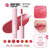 Son Tint Dạng Kem Bóng Daisy Doll By Mary Quant Nhật Bản Cho Đôi Môi Mọng Nước, Căng Mướt PK-01 Cherry Pink 5g