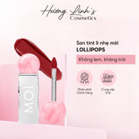 Son tint lì nhẹ môi M.O.I Lollipops, Chất Son mịn lì, chuẩn màu, không lem, không trôi