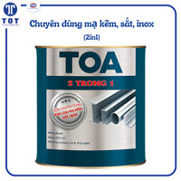 Sơn TOA 2in1 Chuyên Dùng Mạ Kẽm Sắt Inox Đủ Màu Dung Tích 0,8 Lít