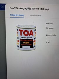 Sơn TOA 814-0.8 lít (đen)