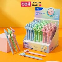 Sơn Tùng M-TP Collection Bút Bi Nước Mực Gel Bấm Ngòi 0.5 Nhanh Khô Siêu Mướt Nhiều Mực BST Limited Deli - Viết Bi Học Sinh Văn Phòng - EG17-BL