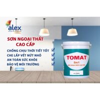 Sơn tường ALEX chính hãng - Tomat 5in1 sơn nước ngoại thất cao cấp - T5in 5L