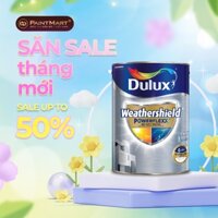 Sơn tường ngoài trời Dulux Weathershield Powerflexx lon 1L chống thấm chống phai màu (Sơn ngoại thất)