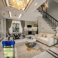 Sơn tường trong nhà MAXILITE HI COVER che phủ hiệu quả MK14 thùng 5 lít (Sơn nội thất)