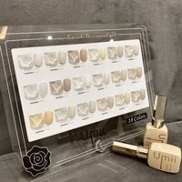 Sơn umii toner trắng sữa 18màu  có bảng màu