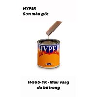 Sơn xe máy HYPER màu vàng da bò trong 1K - Dùng cho gỗ - Xe máy (Code: H-565)