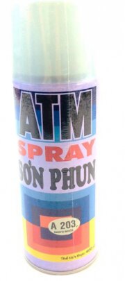Sơn Xịt ATM A203 Màu Trắng Sanyo, 400ml (Sanyo White), 12 Lon/Thùng