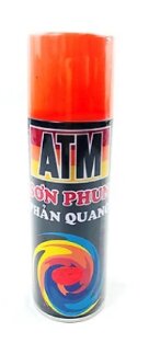 Sơn Xịt ATM Phản Quang F2, Màu Đỏ Cam , 400ml (Fluorescent Red), 12 Lon/Thùng