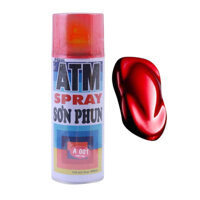 Sơn xịt ATM Spray đa năng xịt trên mọi chất liệu cao cấp  - A001  Đỏ tươi