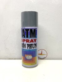 Sơn xịt ATM spray Nhiều màu P2 - Lót Crỉ Xám A266