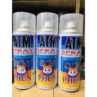 Sơn xịt ATM TV A10 sơn bóng, không màu, phủ bề mặt