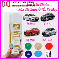 Sơn Xịt Che Vết Xước Ô Tô Xe Máy - Xóa Trầy Xước Ô Tô Màu Trắng, Đen, Ghi, Bạc, Đỏ, Xanh, Vàng - Haoshun