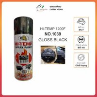 Sơn xịt chịu nhiệt , chống cháy 1200 F. (No.1039 đen bóng) - BOSNY HI-TEMP 400cc.